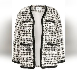 oversized spring tweed jacket